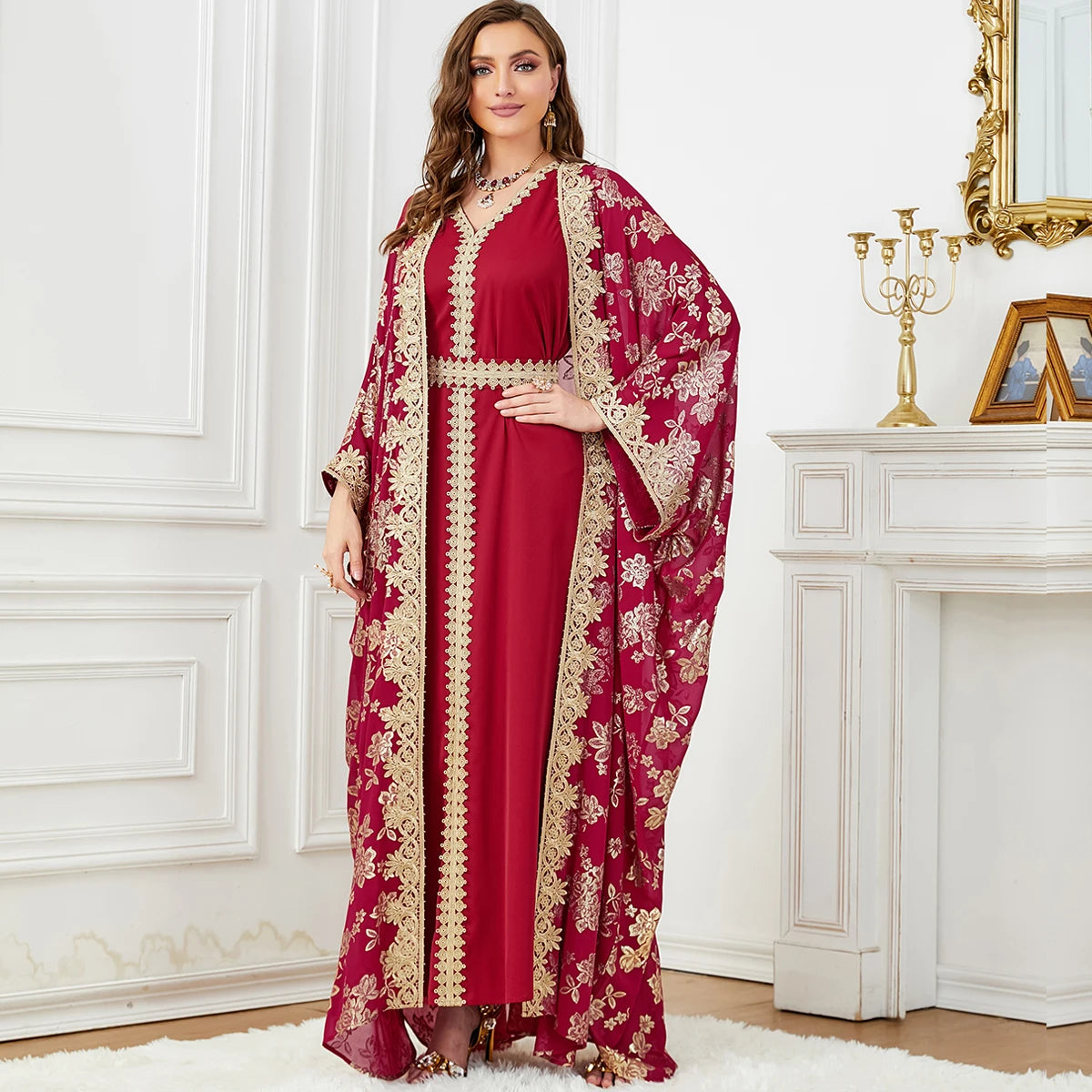 Eid Muslim Party Abaya Dress