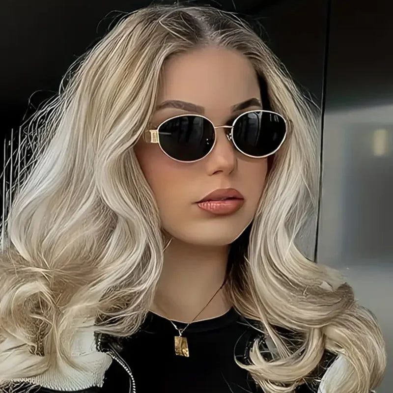Retro Metal Oval Sunglasses