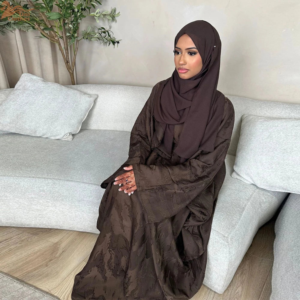 Luxury Satin Abaya Dress