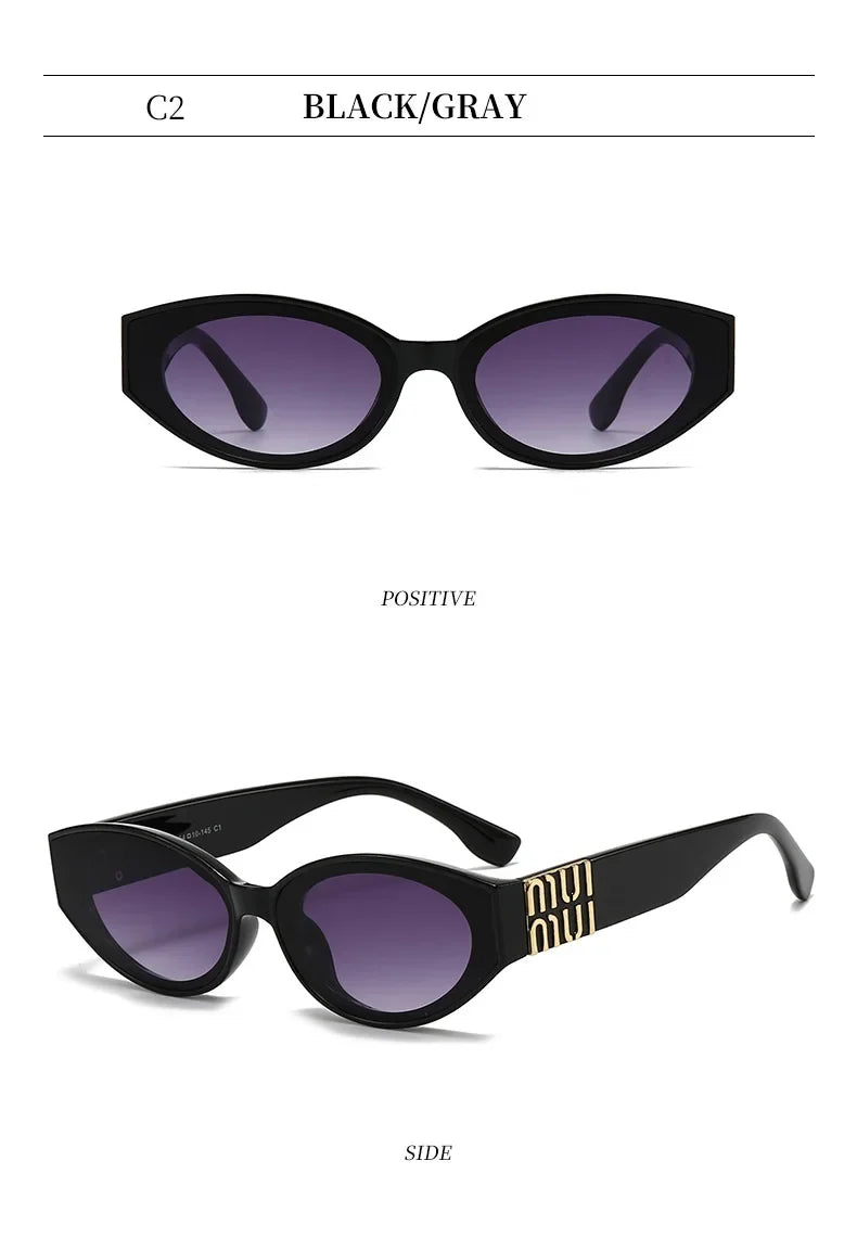 Luxury Small Frame Cat-Eye Sunglasses