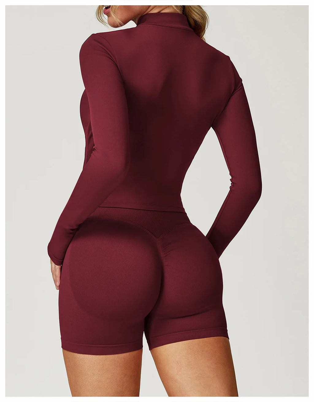 Fitted Zip Up Fitness Yoga Jacket