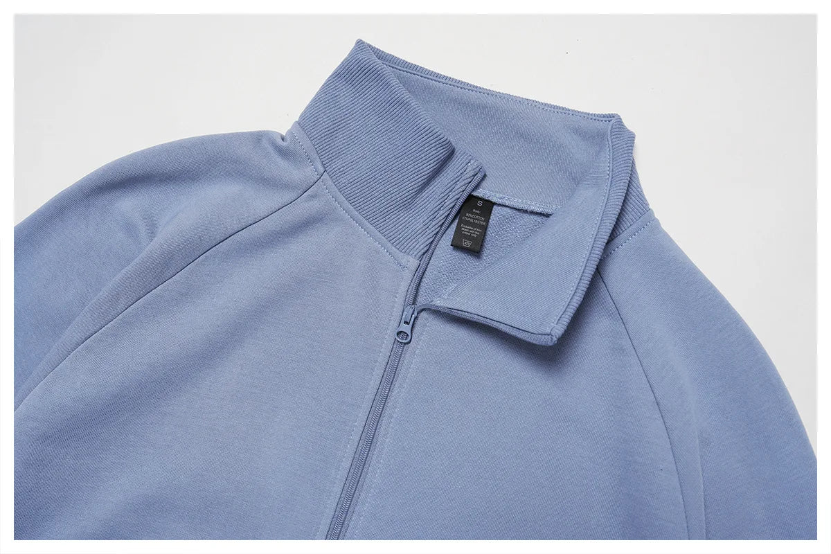 Loose Fit Zip Up Sports Jacket