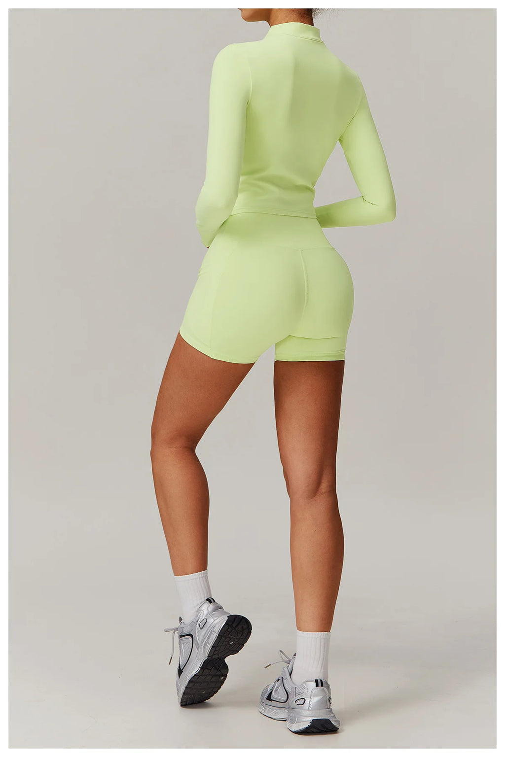 Fitted Zip Up Fitness Yoga Jacket