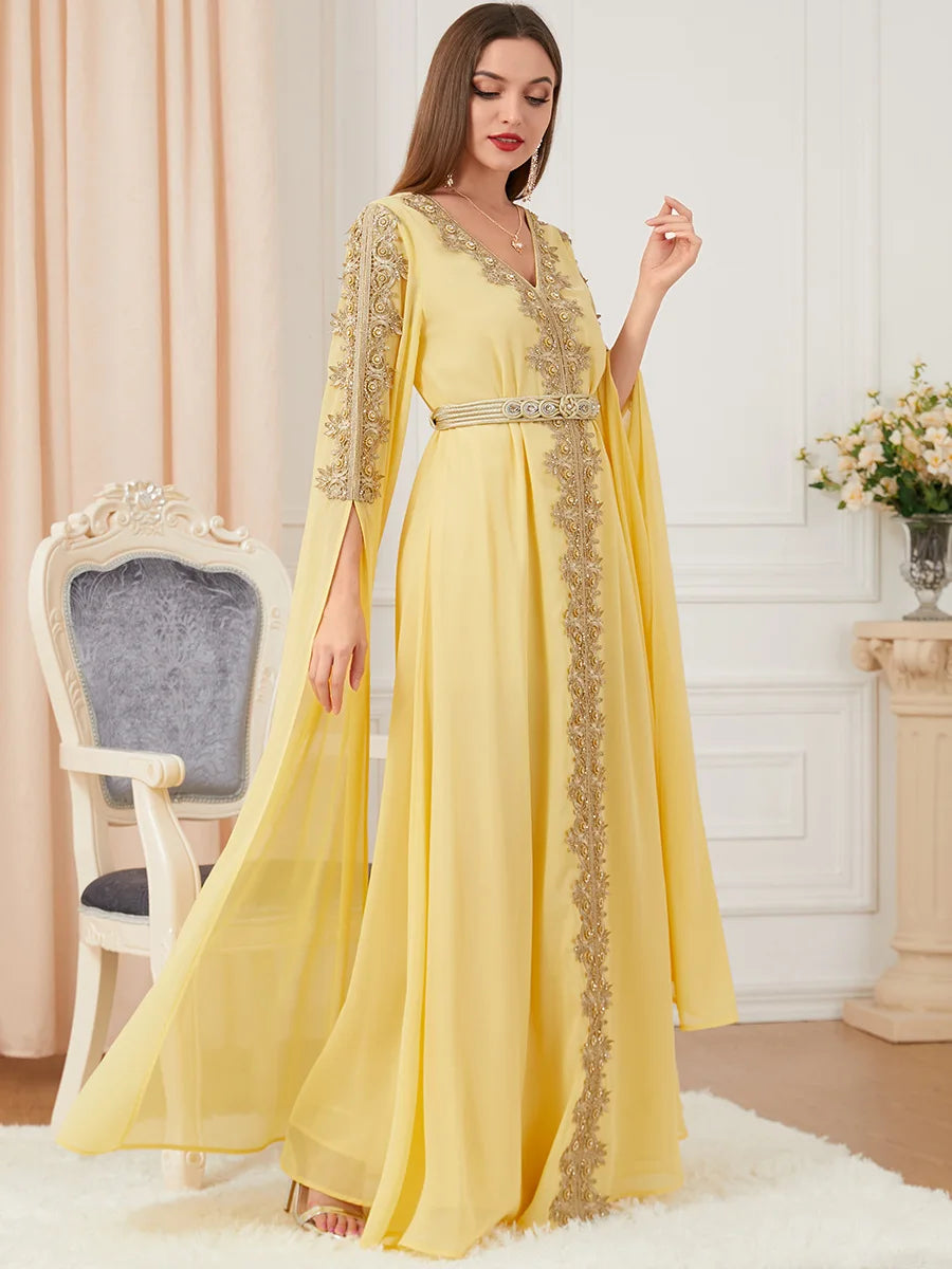 Moroccan Party Abaya Dress