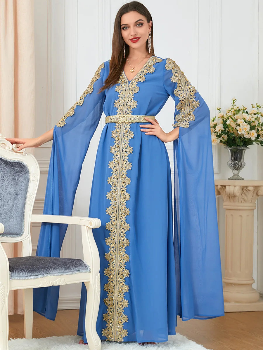Moroccan Party Abaya Dress