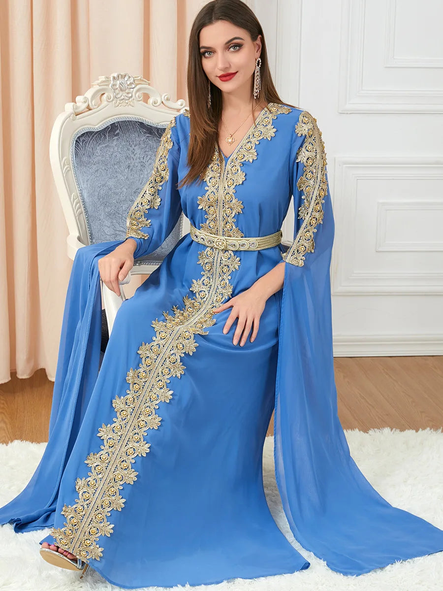 Moroccan Party Abaya Dress