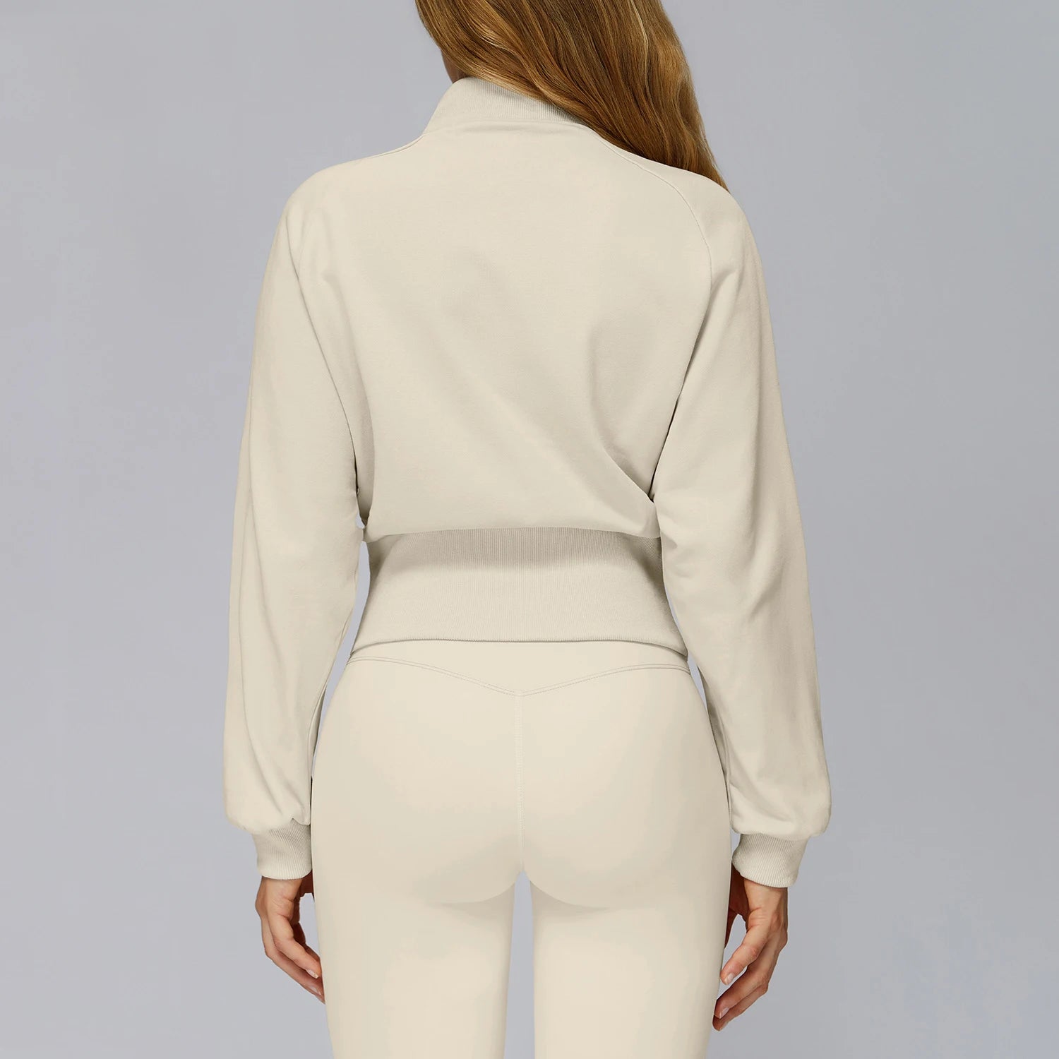 Loose Fit Zip Up Sports Jacket