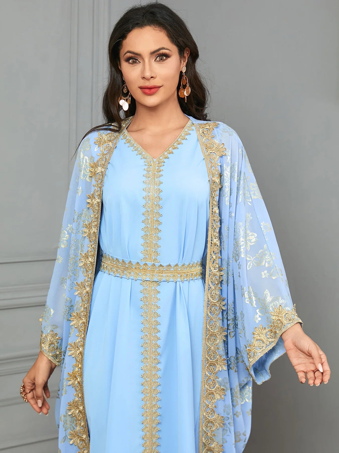 Eid Muslim Party Abaya Dress