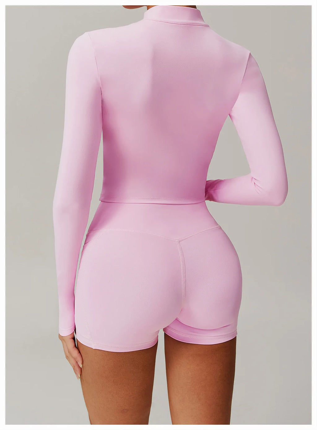 Fitted Zip Up Fitness Yoga Jacket