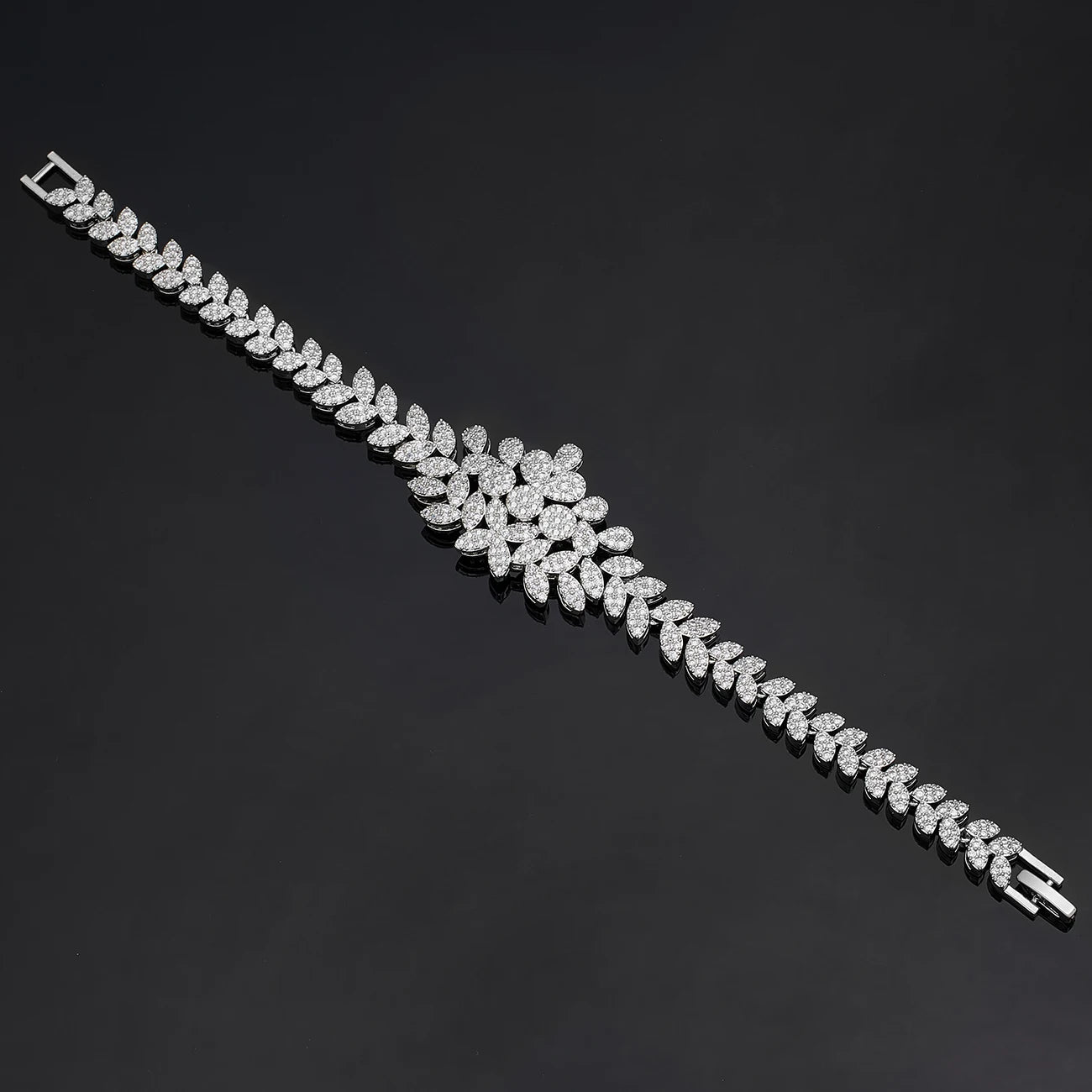 Luxury 4 Piece Cubic Zirconia Bridal Jewelry Set