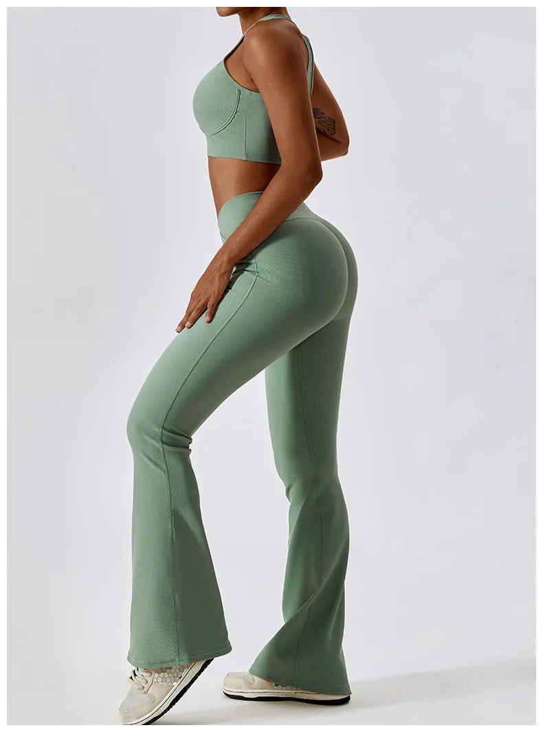Luxury Stretch Flared Leggings