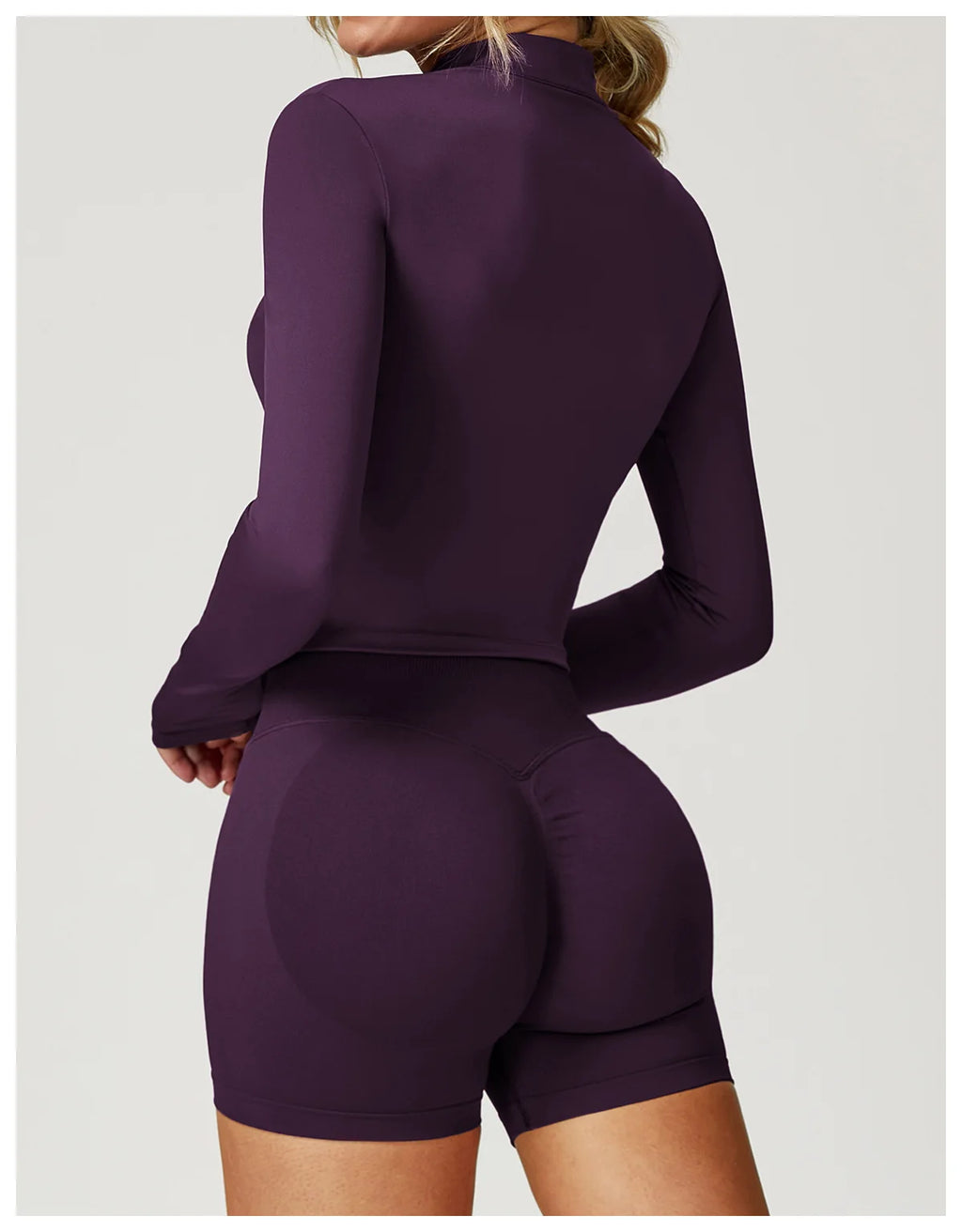 Fitted Zip Up Fitness Yoga Jacket