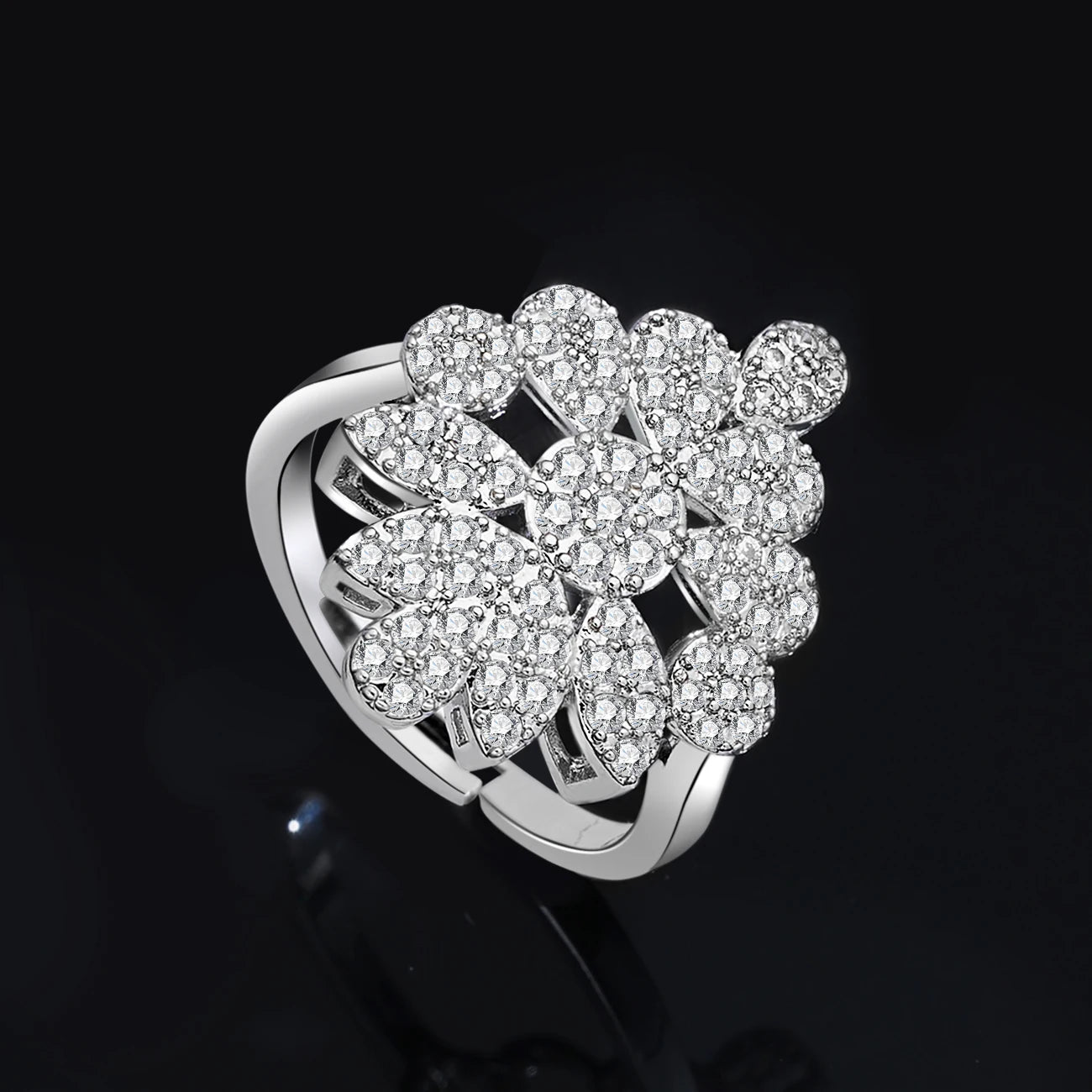 Luxury 4 Piece Cubic Zirconia Bridal Jewelry Set