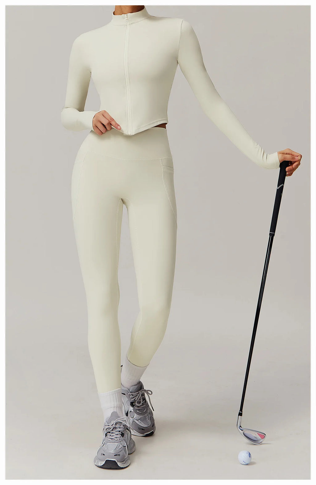 Fitted Zip Up Fitness Yoga Jacket