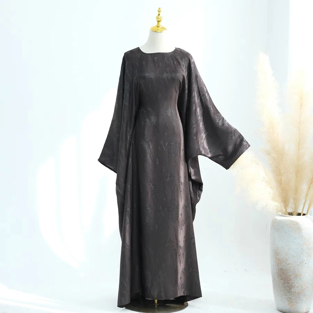 Luxury Satin Abaya Dress
