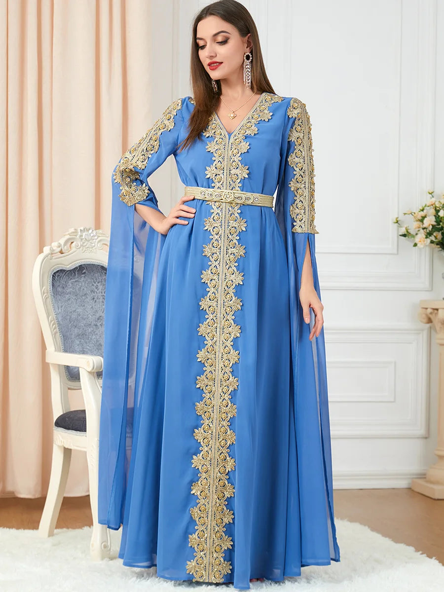 Moroccan Party Abaya Dress