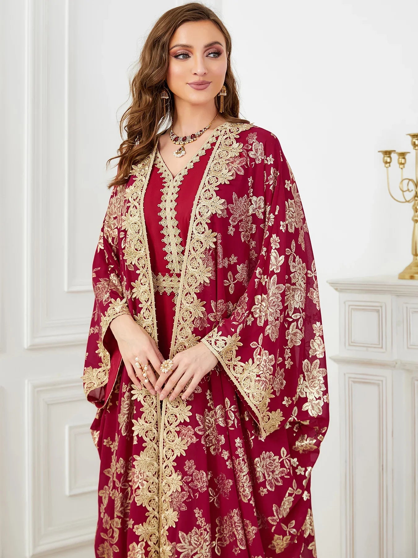 Eid Muslim Party Abaya Dress