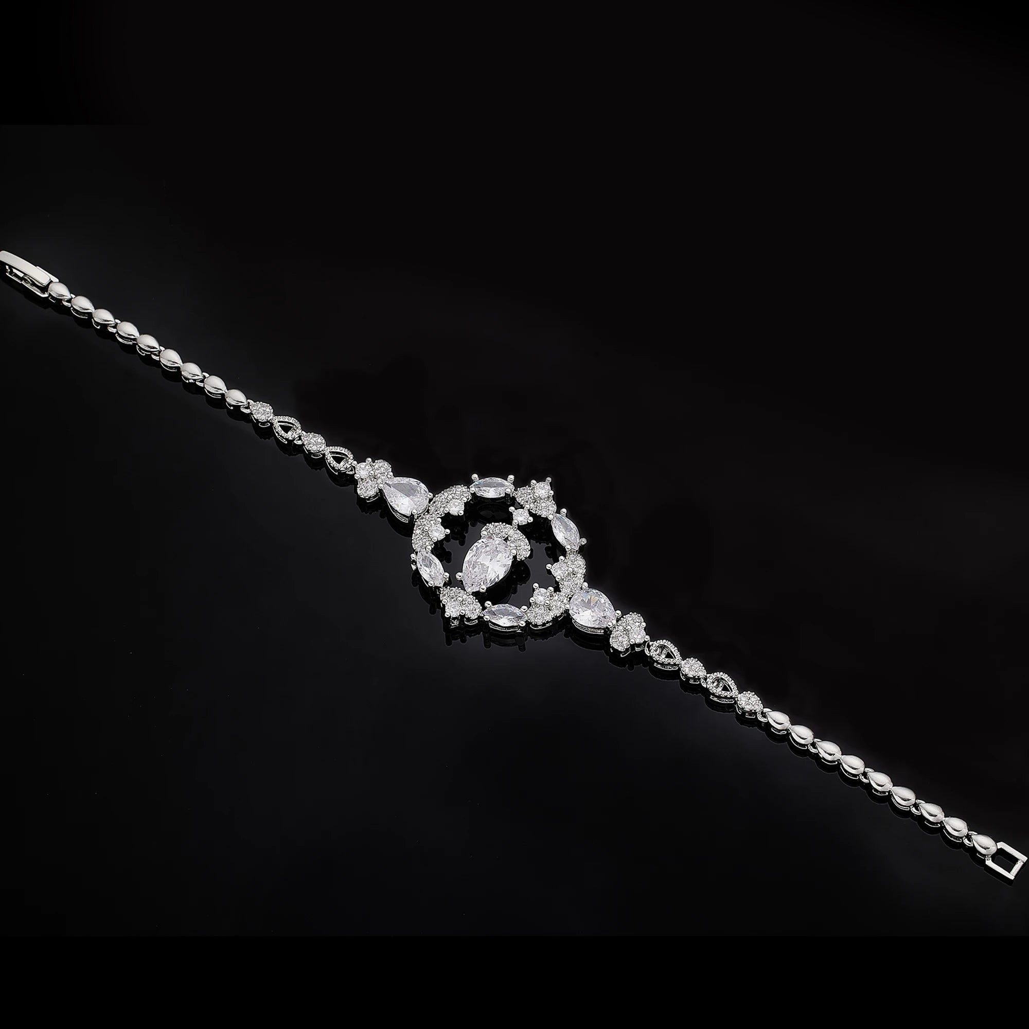 Luxury 4 Piece CZ Bridal Jewelry Set