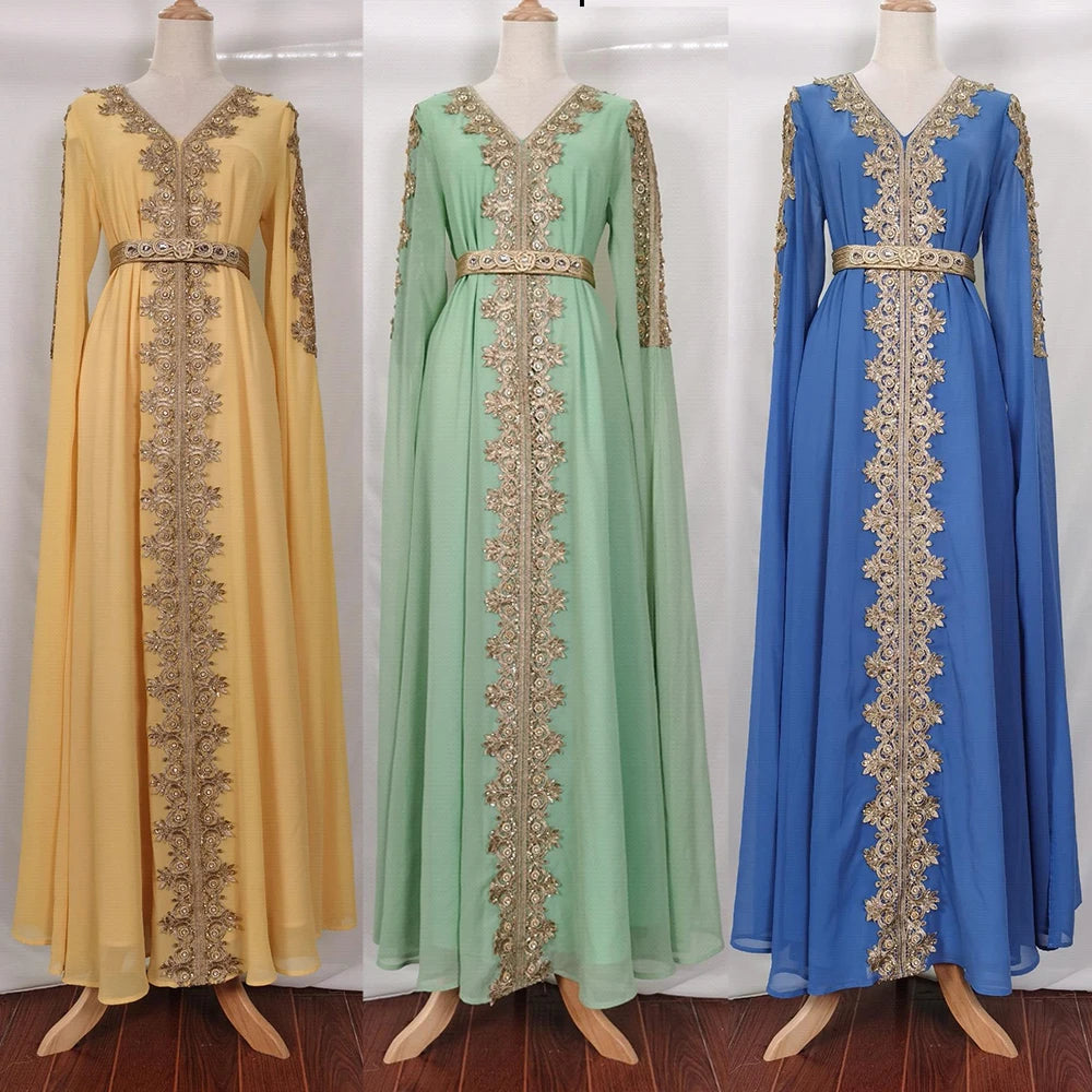 Moroccan Party Abaya Dress