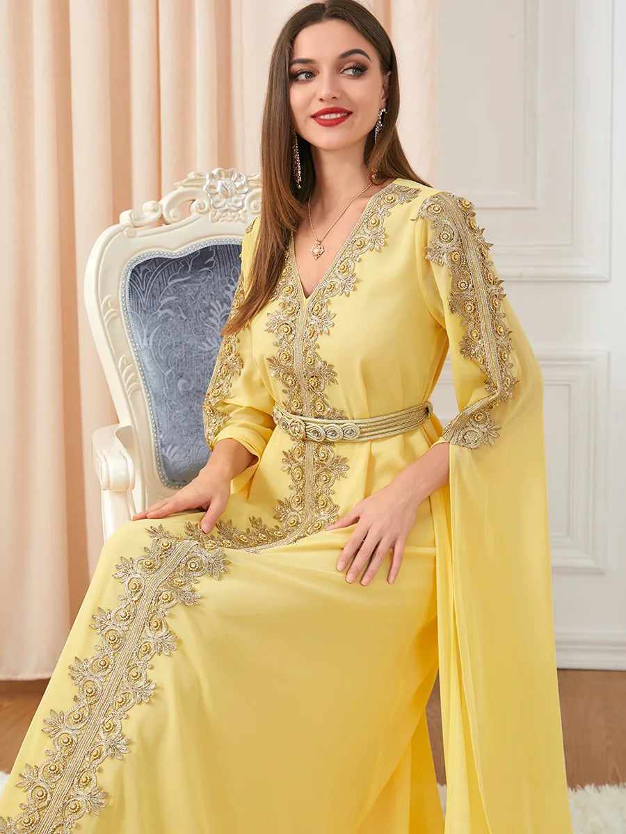 Moroccan Party Abaya Dress