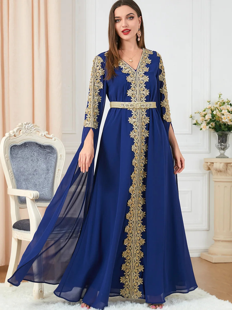 Moroccan Party Abaya Dress