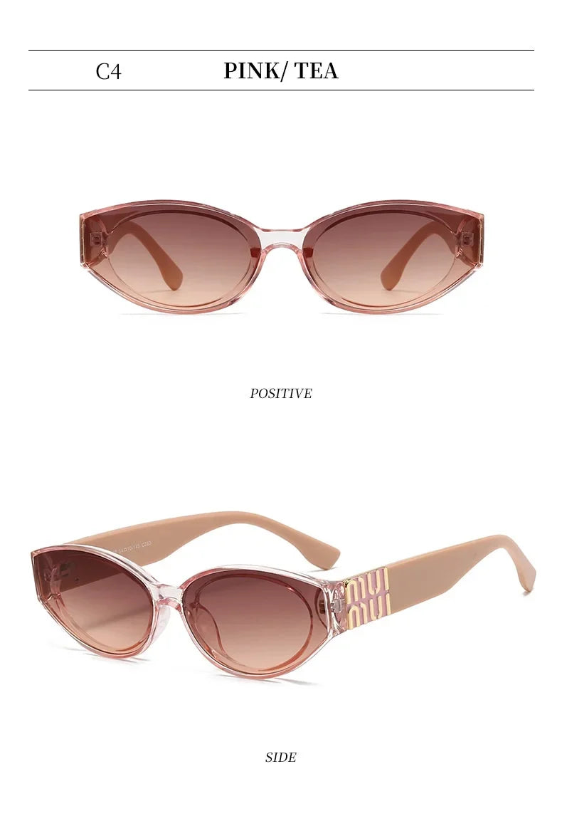 Luxury Small Frame Cat-Eye Sunglasses