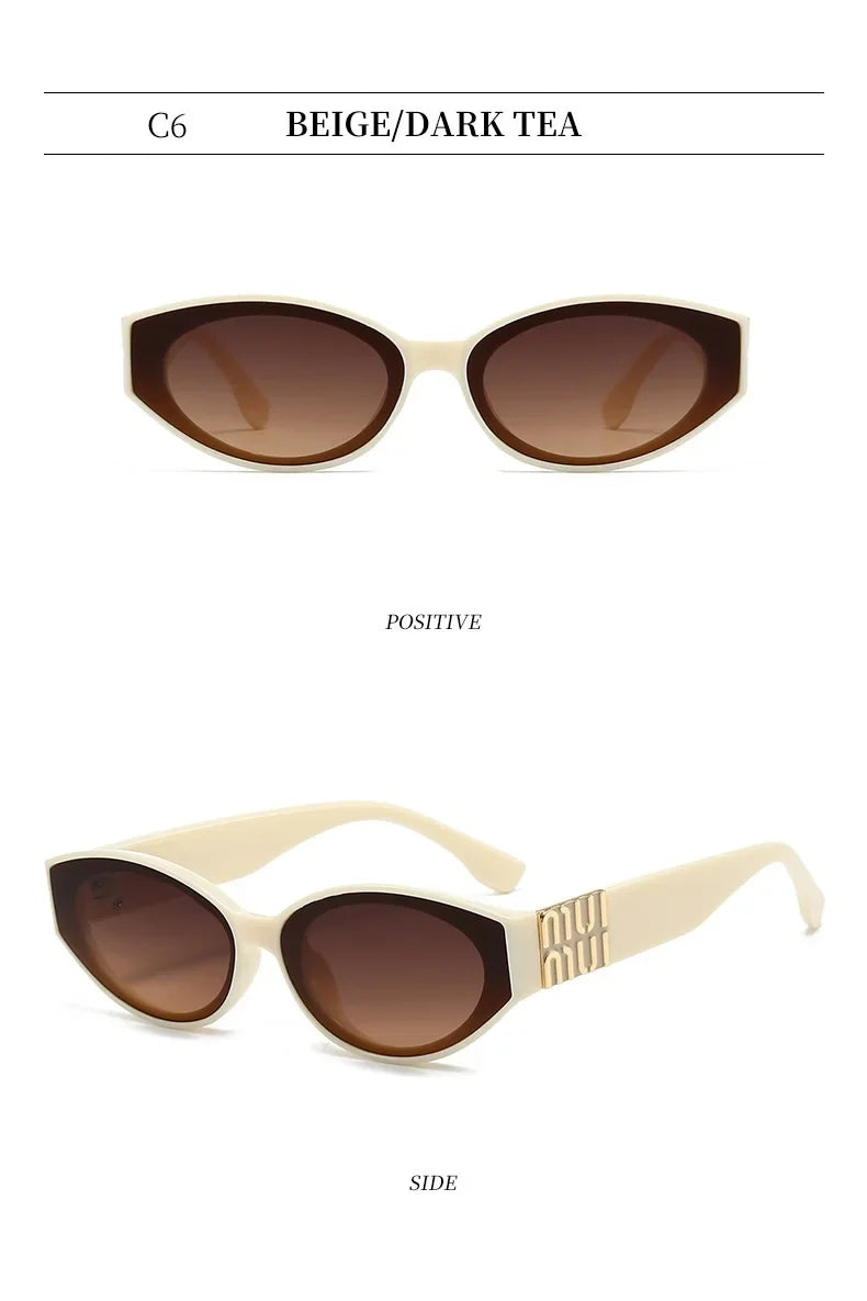 Luxury Small Frame Cat-Eye Sunglasses