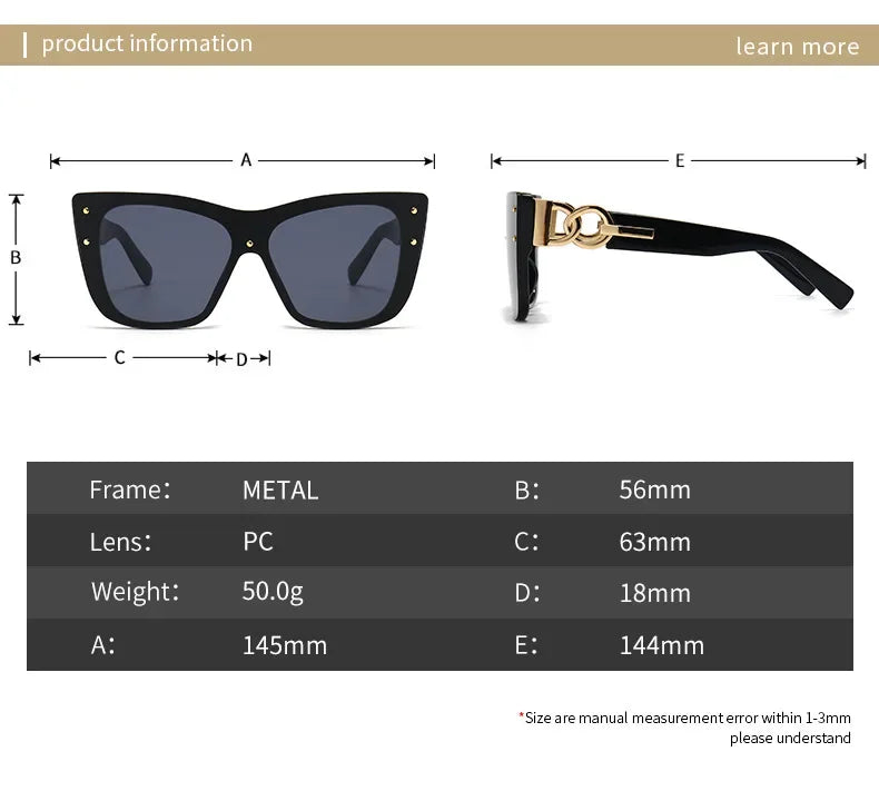 Oversized Cat Eye Sunglasses