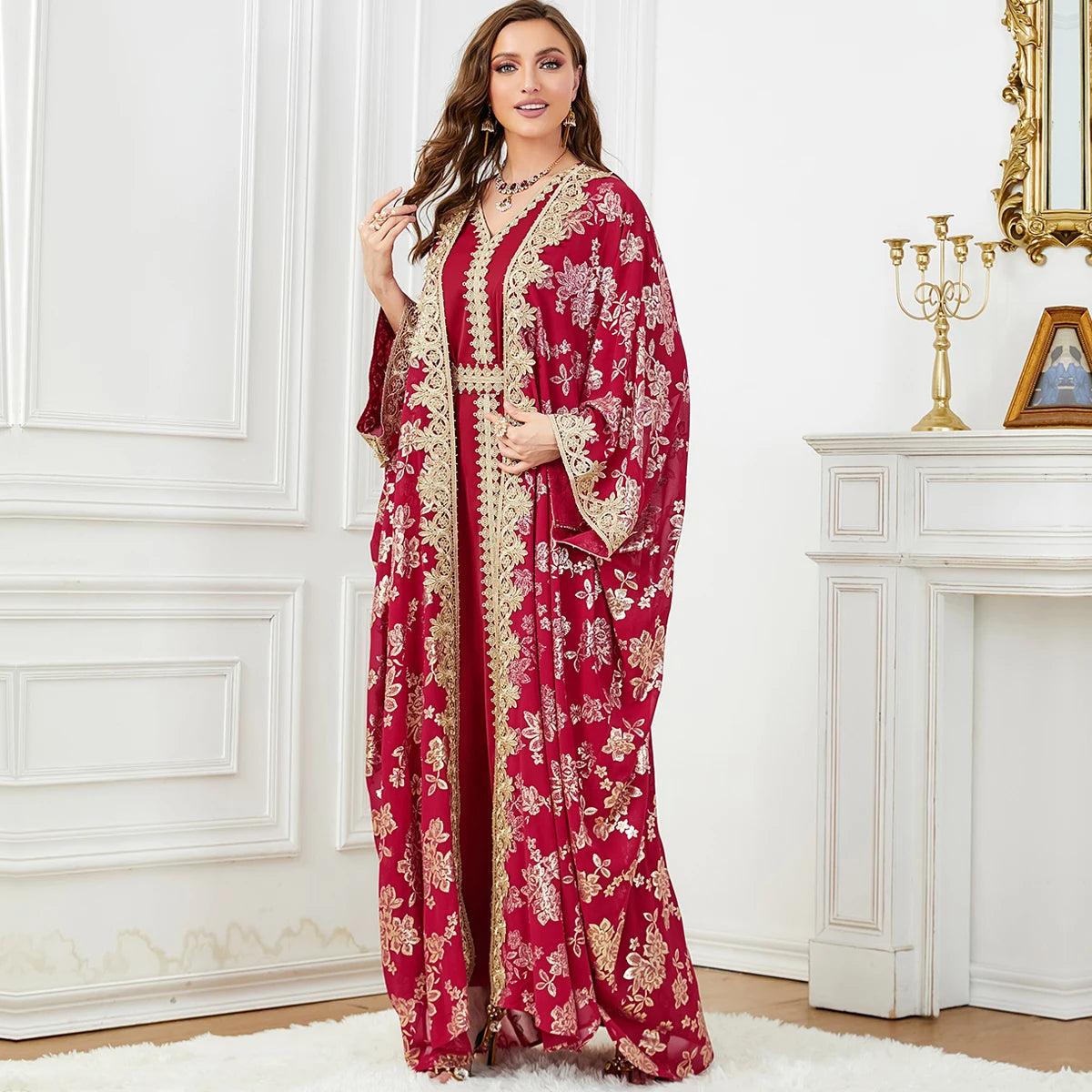 Eid Muslim Party Abaya Dress