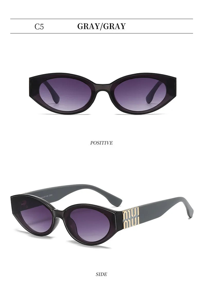 Luxury Small Frame Cat-Eye Sunglasses