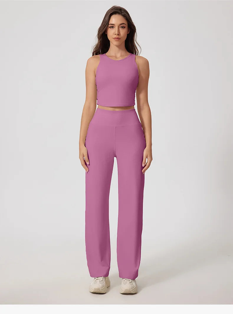 High Waisted Flared Pants