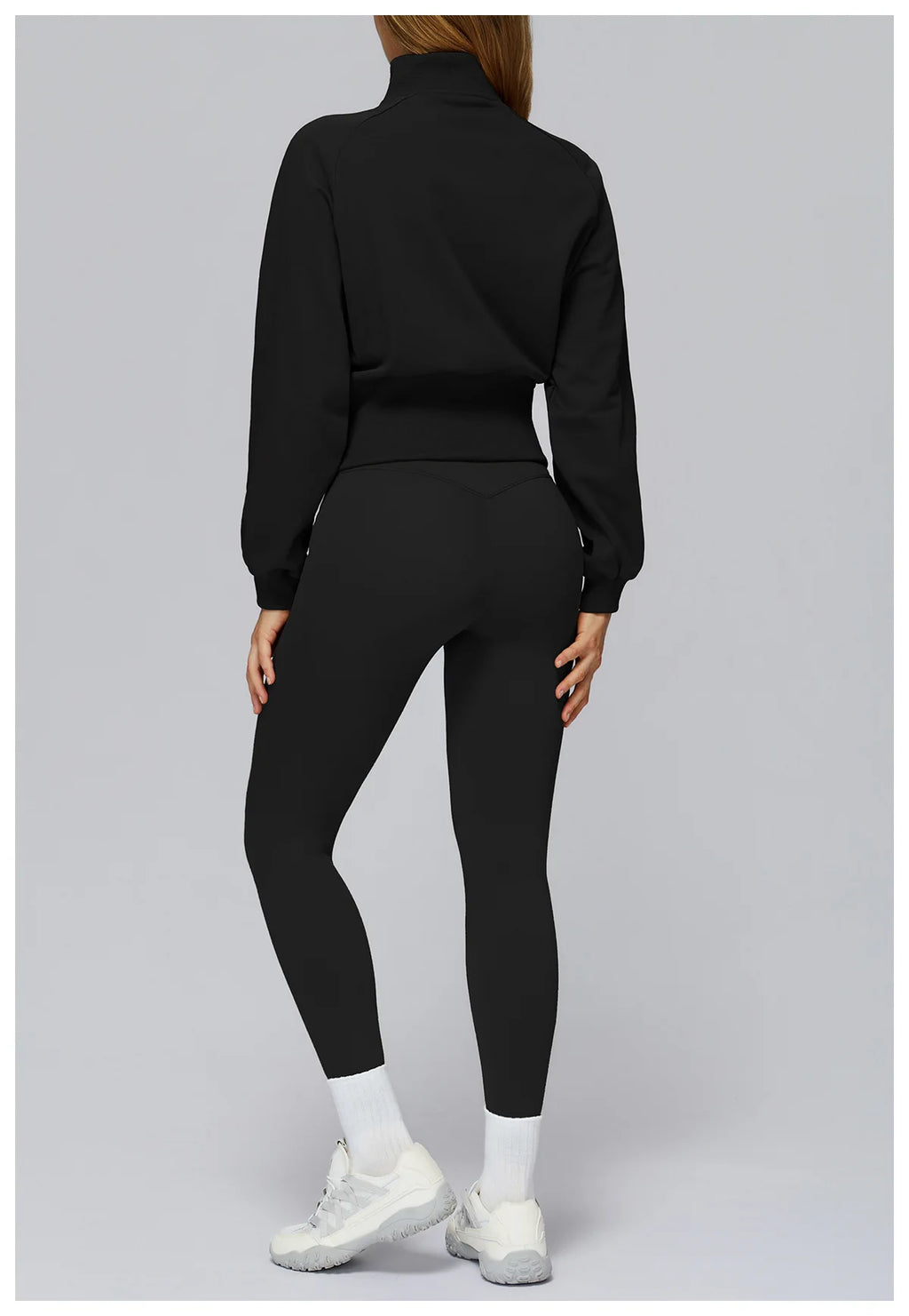 Loose Fit Zip Up Sports Jacket