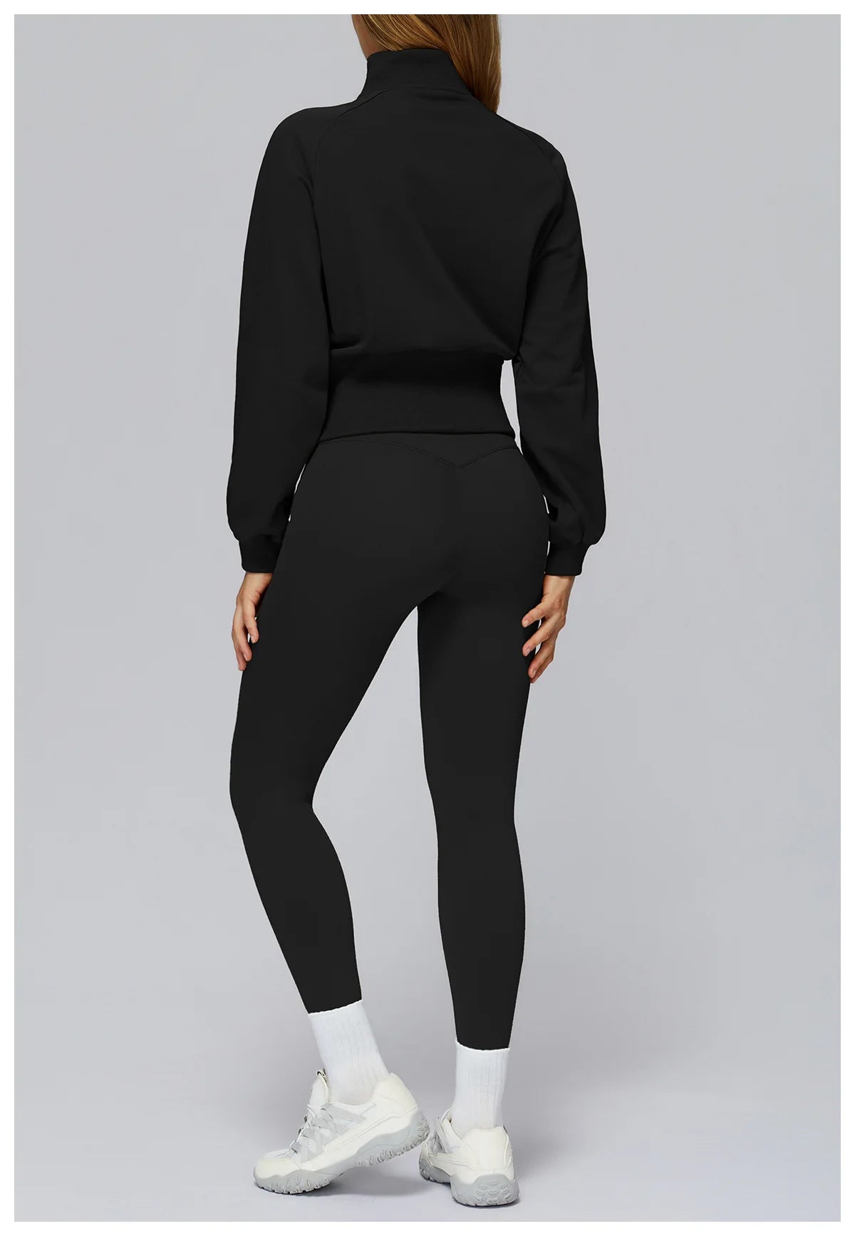 Loose Fit Zip Up Sports Jacket