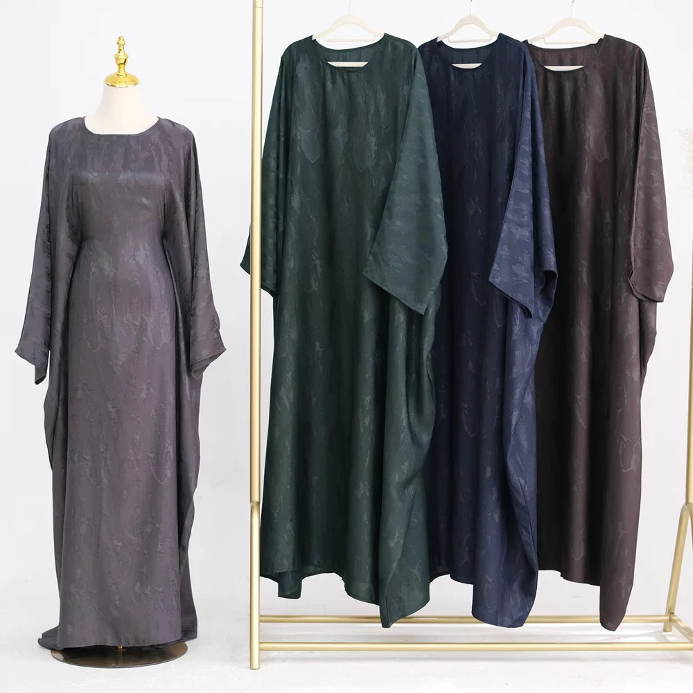 Luxury Satin Abaya Dress