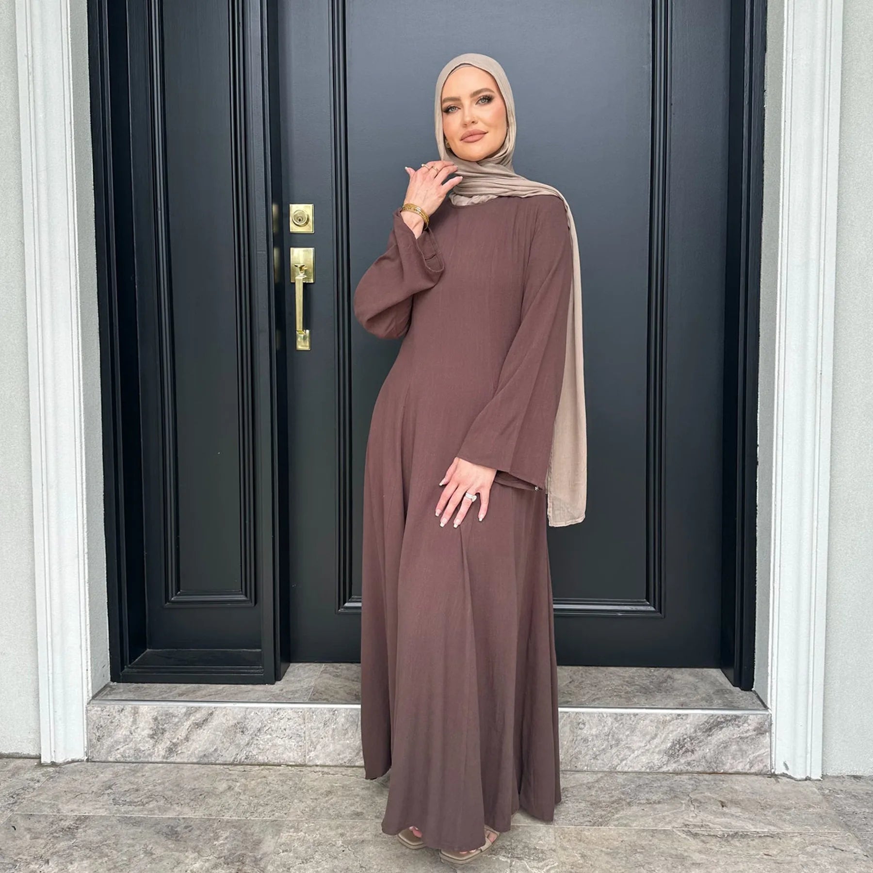 Plain Elegant Abaya Dress