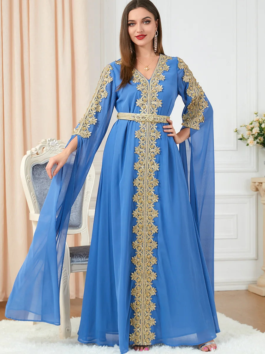 Moroccan Party Abaya Dress