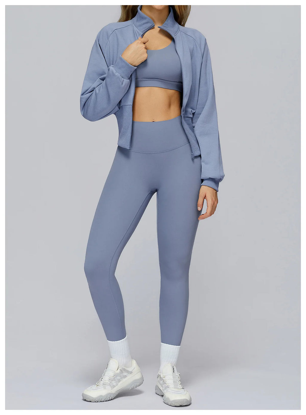 Loose Fit Zip Up Sports Jacket