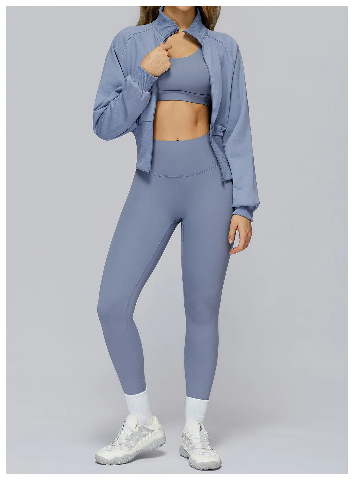 Loose Fit Zip Up Sports Jacket