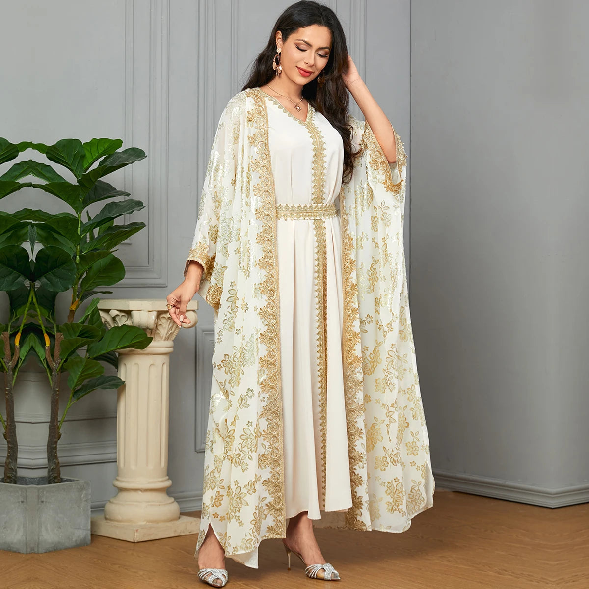 Eid Muslim Party Abaya Dress