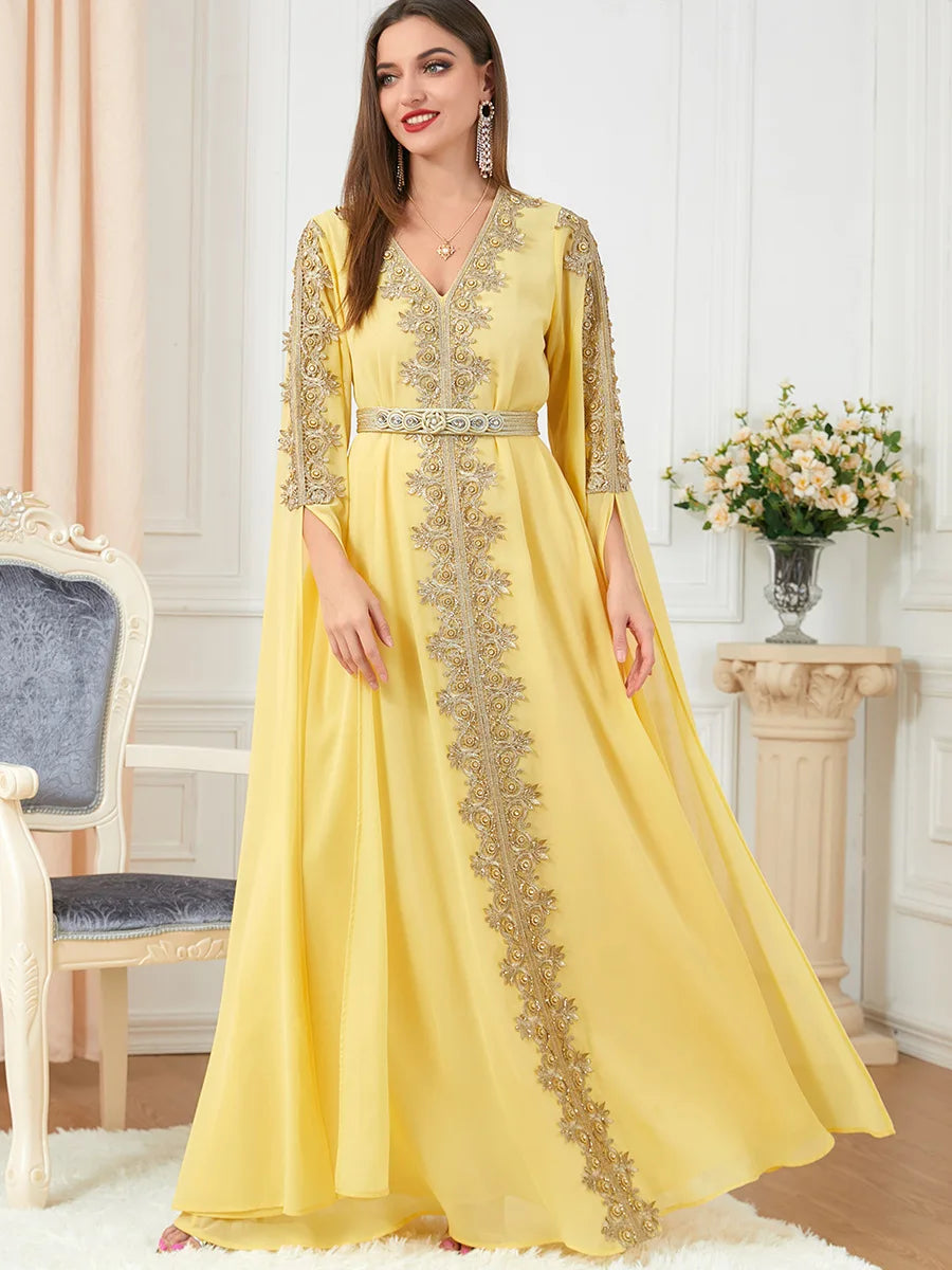 Moroccan Party Abaya Dress