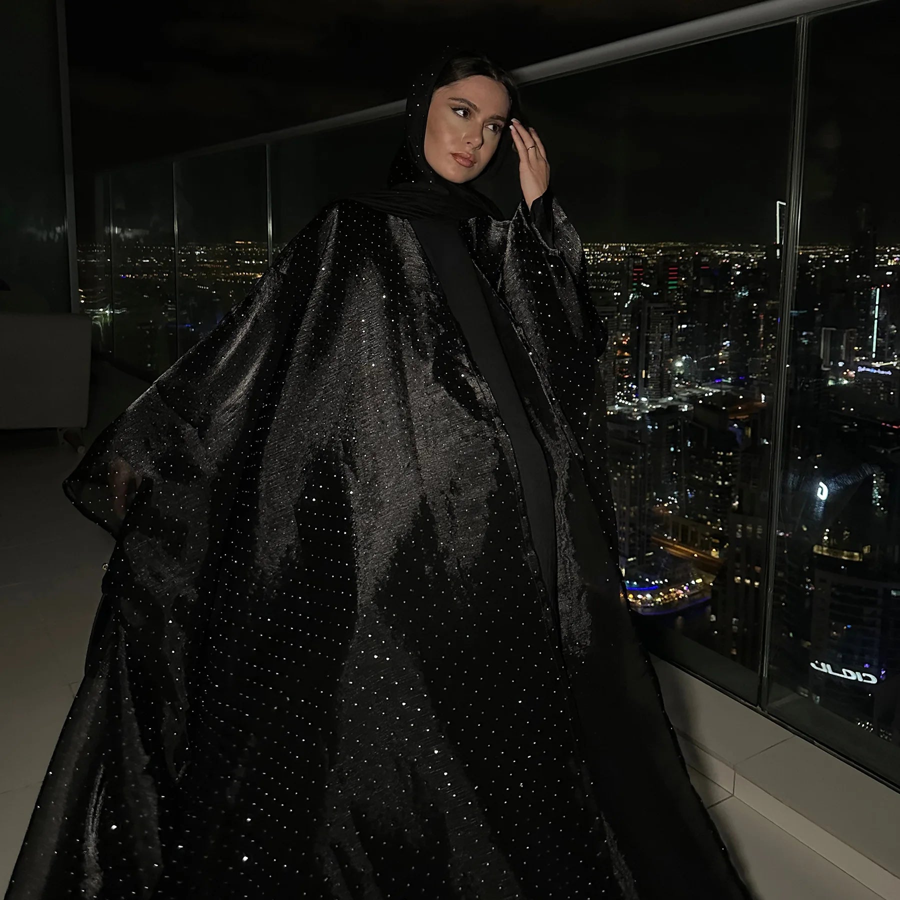 Elegant Abaya and Hijab Set