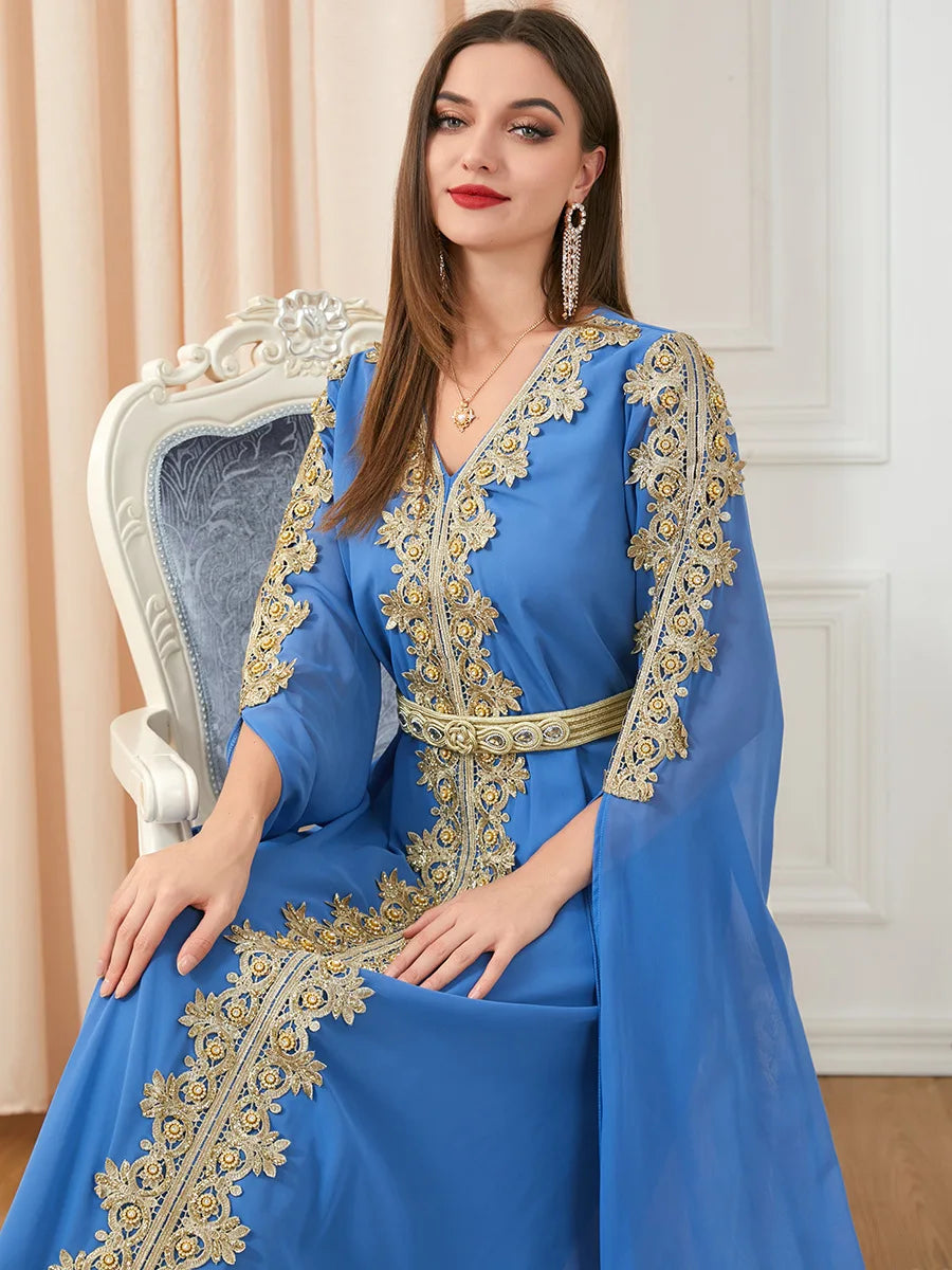 Moroccan Party Abaya Dress