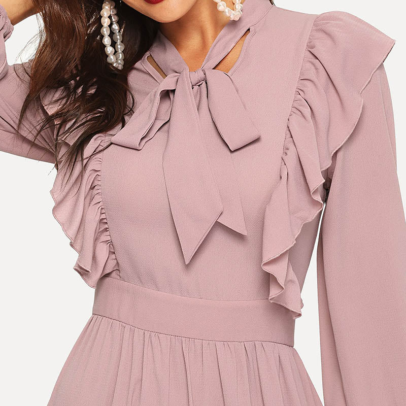 Pink Abaya Dress Elegant